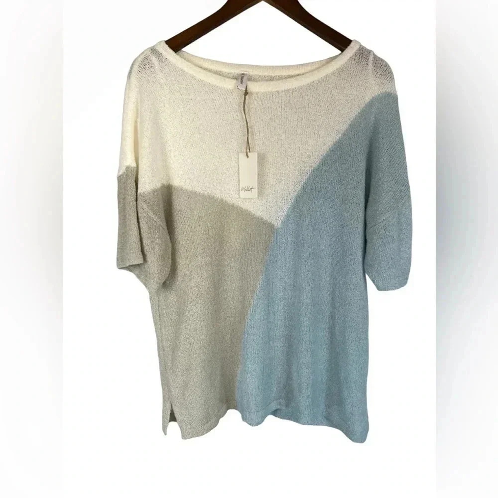 NWT Wishlist Tri-color stripe Sweter Size M